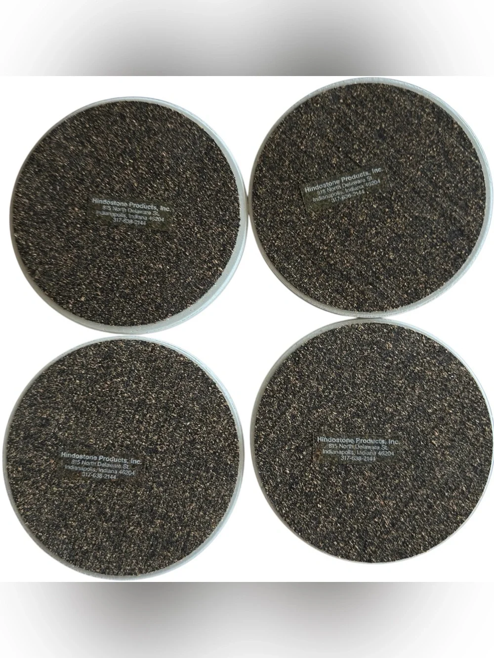 Vintage CoasterStone Butterfly Sandstone Coasters Set of 4 Box Hindostone